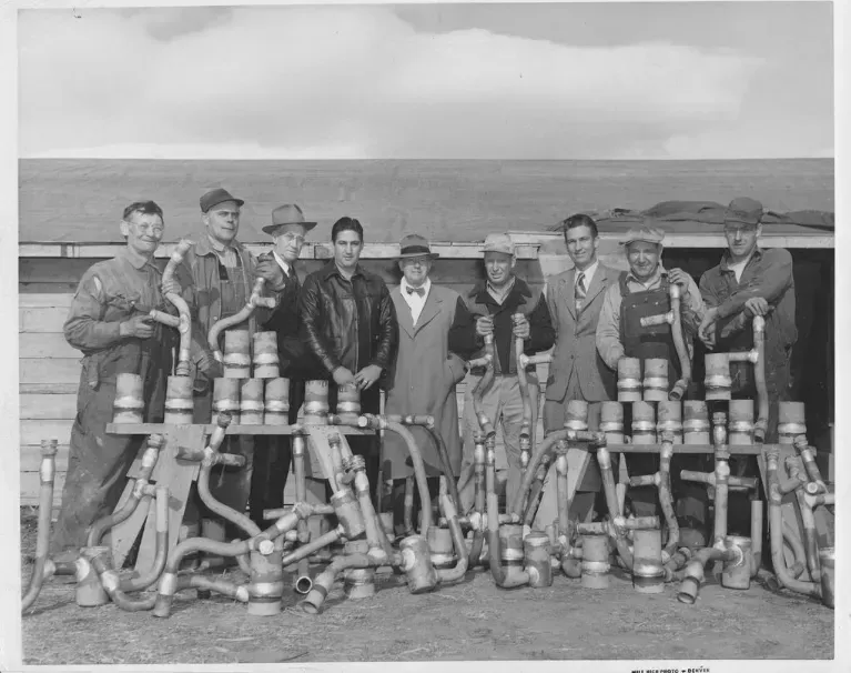 100 years of service vintage photo denver post