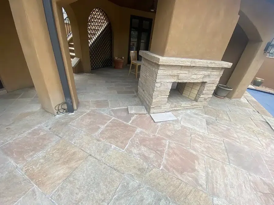 Gas line install at Denver area home