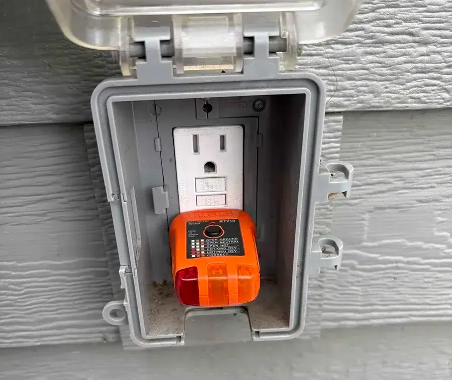 Outdoor outlet on Denver home