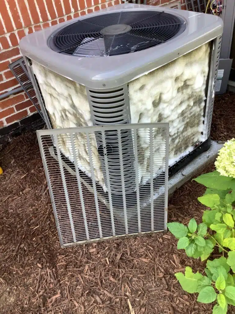 frozen air conditioner in Denver