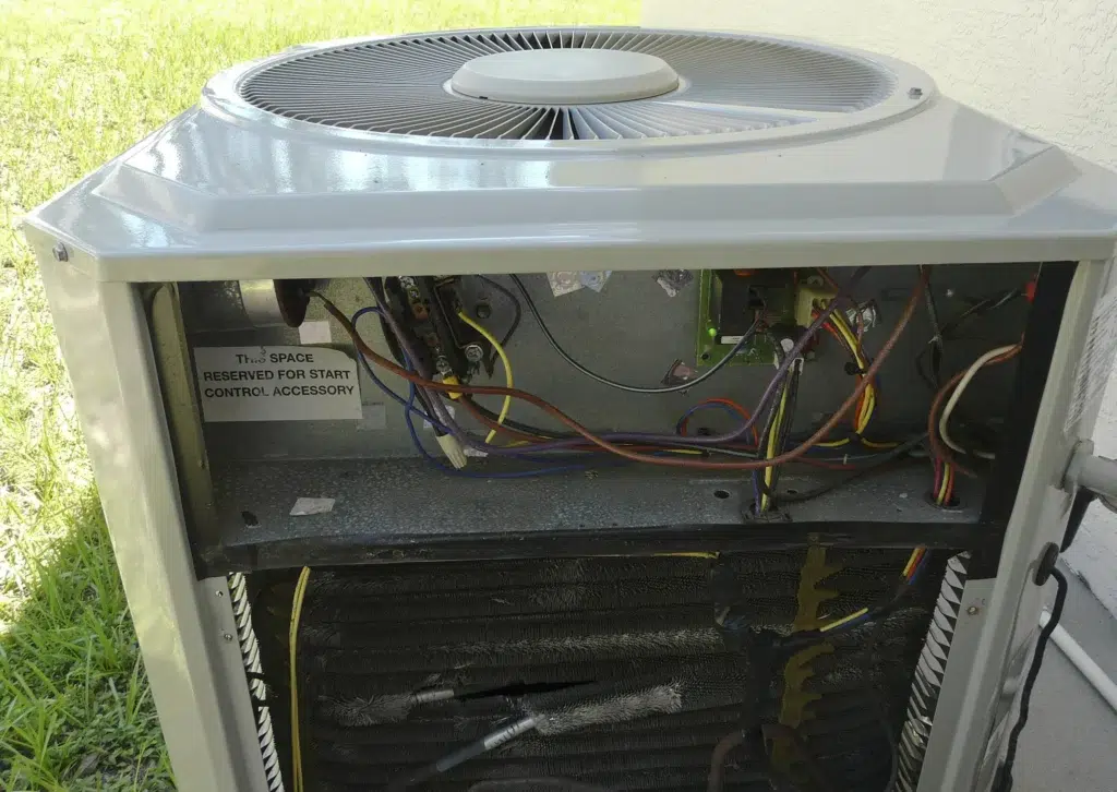 Inside an AC unit in Denver, CO.