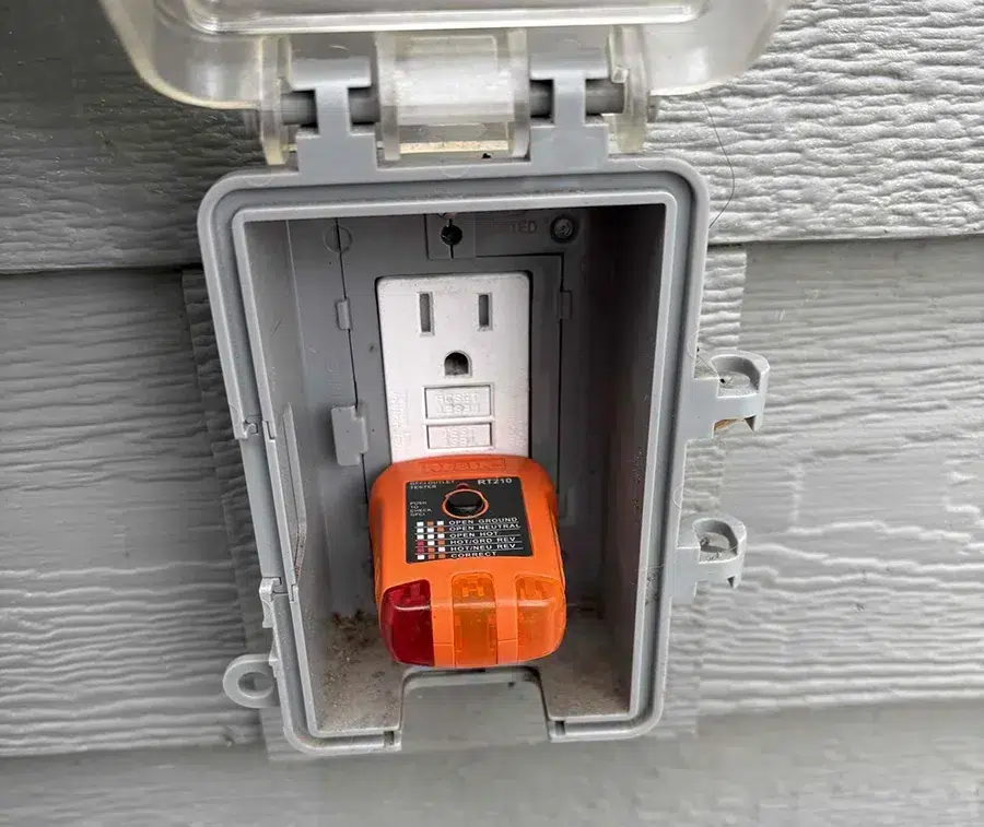 Outdoor outlet on Denver home