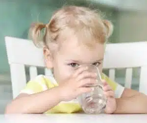girl drinking safe water