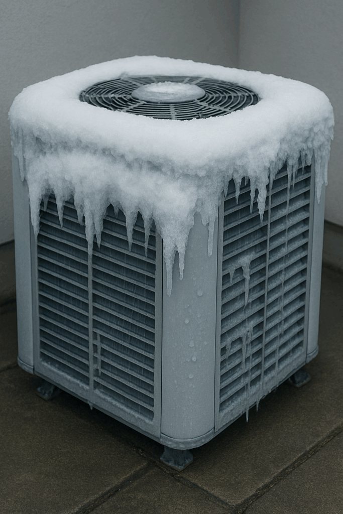 frozen air conditioner