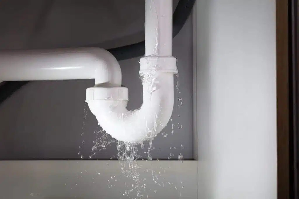 plumbing leak under sink